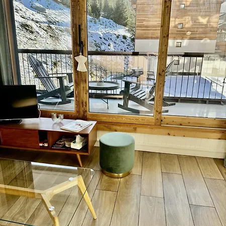 New 4 Pp Design Appartment, In-out, Mountain View * Courchevel