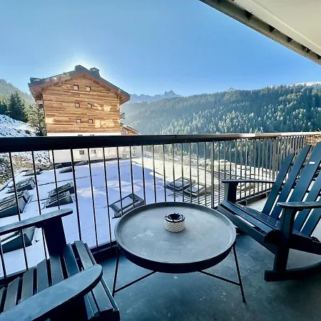 New 4 Pp Design Appartment, In-out, Mountain View Daire Courchevel